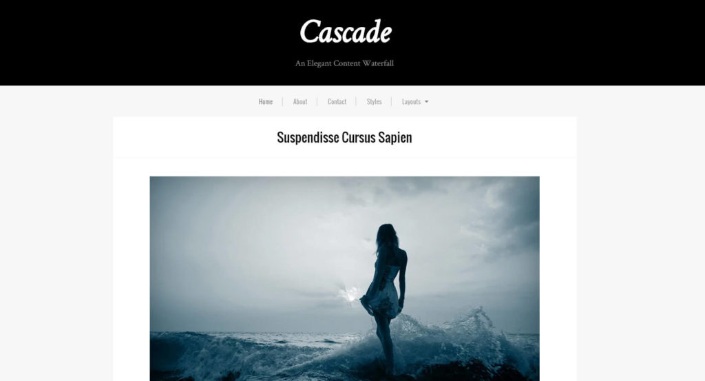 Cascade Theme Screenshot